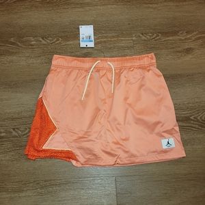 Nike Jordan Essentials Skirt/Short DO5044-693 Orange Size Medium New
